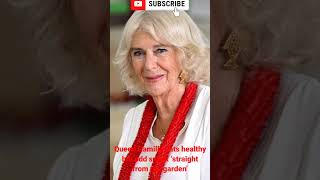 Queen Camilla eats healthy but odd snack ‘straight from the garden’ [upl. by Hgierb72]