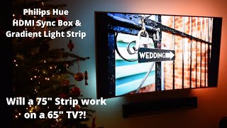 Philips Hue Sync Box and Gradient Light Strip  AMAZING  Unboxing Setup and Review [upl. by Burris]