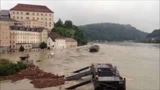 Linz DonauHochwasser 4 Juni 2013 920 cm [upl. by Eikin]