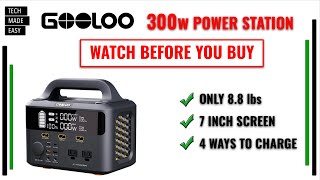 Was SHOCKED GOOLOO GTX300 Power Station Review and Testing Solar Generator [upl. by Sackville]