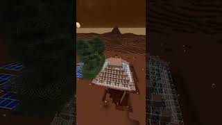 We Built a base on MARS Minecraft Galacticraft Revisited shorts [upl. by Harilda]