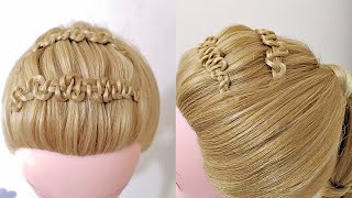 Hair weaving training Easy amp New hair weave models😍😍braiding [upl. by Goeselt]