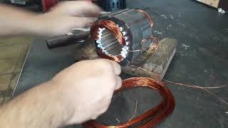 COMO REBOBINAR UM MOTOR COM CAPACITOR DE FASE [upl. by Ulane767]