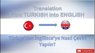 Türkçeden İngilizceye Çeviri [upl. by Revlys]