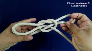 FIREMANS CHAIR KNOT  ഫയർമാൻസ് ചെയർ നോട്ട് [upl. by Fedak]