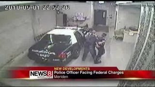 Meriden cop indicted on brutality charge [upl. by Meid351]