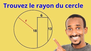 Calcul du rayon du cercle Olympiade [upl. by Yleen]