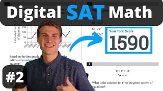 Digital SAT Math Walkthrough  800 Math Scorer  Practice Test 2 [upl. by Kcim]