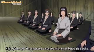 Hiashi le pide a neji que sea el lider del clan hyuga en la Cuarta guerra ninjaSub español [upl. by Lleder676]