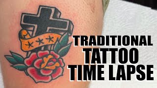 TRADITIONAL TATTOO TIME LAPSE [upl. by Reeher804]