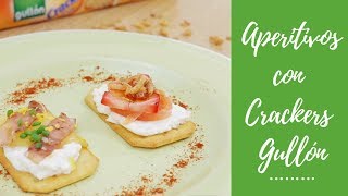 Receta Aperitivos con queso y Crackers Gullón [upl. by Newberry]