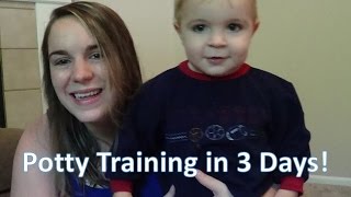 Potty Training in 3 Days 19 Months Old [upl. by Analem]