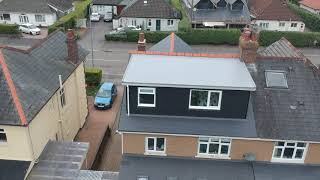 Hip to Gable with Rear Dormer Loft Conversion Cardiff By Magic Lofts Ltd Drone Footage [upl. by Lemkul]