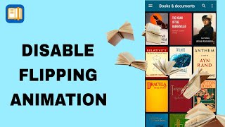 How To Disable And Turn Off Flipping Animation On ReadEra App [upl. by Hajile699]