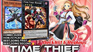 BEST XYZ DECK TIME THIEFCOMBO GUIDE How To Play Combos BEST Going Frist And Second🔥🔥IN DUEL LINKS [upl. by Rubi]