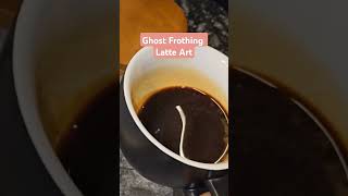 The milk texture from Ghost Frothing  Good enough for latte art [upl. by Anemaj]