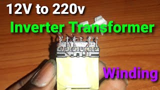 How to make inverter transformer winding  step by step [upl. by Enaillil]