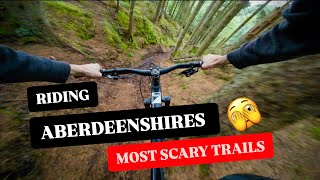 RIDING ABERDEENSHIRES MOST SCARY TRAILS 🫣 [upl. by Ailel]