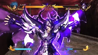 Kanon vs Rhadamanthys Saint Seiya Soldiers Soul 4K [upl. by Anayd]