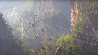 Zhangjiajie Tianzishan Cableway and Bailong Elevator [upl. by Gosnell]