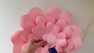 DIY Paper Flower Assembly EASY [upl. by Piscatelli]