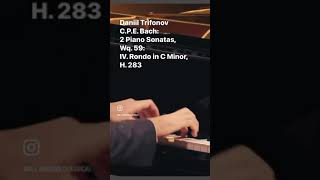 Daniil Trifonov – CPE Bach 2 Piano Sonatas Wq 59 IV Rondo in C Minor H 283 PianoSonatas [upl. by Arriet]