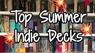 10 Indie TAROT amp ORACLE Decks For Summer ☀️ [upl. by Eetsirk666]