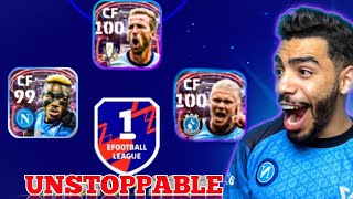 I Broke eFootball Division 1 with PHENOMENAL FINISHERS  HAALAND  HKANE  OSIMHEN  🔥 [upl. by Aeirdna]