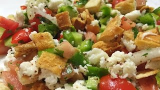 Fattoush  Arabian Salad فتوش [upl. by Magdalena852]