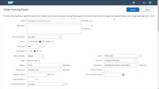 SAP Ariba Sourcing Demo [upl. by Jeramey]