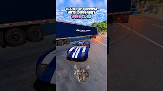 Chance of survival with different vehicles beamng beamngdrive game gameplay gaming beamngcrash [upl. by Nosyd993]