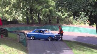 Blue mk1 Escort spin  Prescott Hillclimb 2011 [upl. by Aemat648]