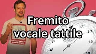 FREMITO VOCALE TATTILE in 60 secondi o meno  Spiegazione [upl. by Noonan]