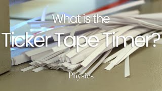 The Ticker Tape Timer Explained  Recording Motion physics motion tickertape [upl. by Notlaw]