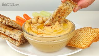 Cómo hacer Hummus casero de garbanzos [upl. by Carboni866]