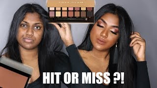 ANASTASIA BEVERLY HILLS SOFT GLAM PALETTE amp BRONZER FIRST IMPRESSION  DEMO on DARK SKIN [upl. by Nneb61]