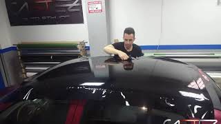 Tutorial instalación vinilo techo coche como instalar CASTEZ [upl. by Kaehpos]