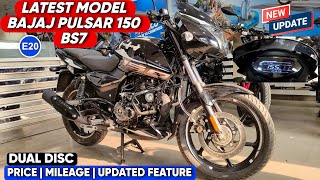 LATEST MODEL NEW BAJAJ PULSAR 150 BS7 TWIN DISC UPDATESMILEAGE ONROAD PRICE 😍FULL INFORMATION [upl. by Ymme9]