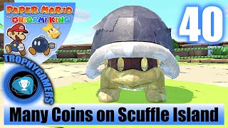 Paper Mario The Origami King  Scuffle Island  Earn Lots of Coins Walkthrough Part 40 [upl. by Nylrad]