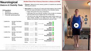 The Modified Clinical Test of Sensory Interaction in Balance mCTSIB EXPLAINED [upl. by Reiss18]