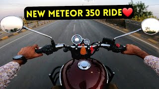 New 2024 Royal Enfield Meteor 350 Ride Impressions  Stellar Red Review❤ [upl. by Eehsar]