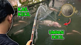 Umpan KECIL Ikan BESAR Nila Sebesar ini pake Kail Se Kecil Ini [upl. by Ahsac]