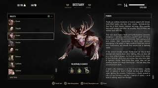 BESTIARY Fiends Witcher 3 InGame Lore Read Aloud [upl. by Austreng]