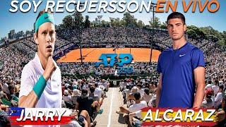 Nicolás Jarry vs Carlos Alcaraz Reaccionando en vivo ATP 250 de Buenos Aires [upl. by Lorenzana]