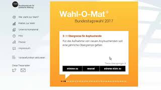 Das ultimative WahlomatVideo [upl. by Eirrok]