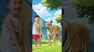 Chikur kache tiger ache comedy funny humor fun animals vtx shorts facts story [upl. by Oniluap]