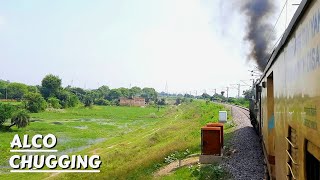 Train Journey Behind ALCO Locomotive  ALCO Chugging  Lucknow WDM3D Chugging  Train Journey [upl. by Jehanna]