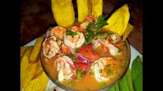 AUTENTICO CEVICHE DE CAMARON ECUATORIANO [upl. by Nali]