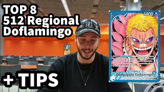 TOP 8 Doflamingo Regional Utrecht OP07 Deck Profile  One Piece Trading Card Game [upl. by Llehsam201]