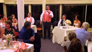 FUNNIEST Best Man Speech EVER Cecil Wedding [upl. by Leakcim]